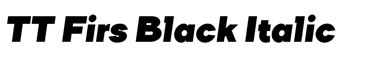 TT Firs Black Italic